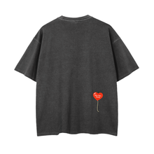 Load image into Gallery viewer, Heart Wave - Vintage Wash Drop Shoulder