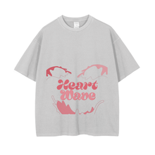 Load image into Gallery viewer, Heart Wave - Vintage Wash Drop Shoulder