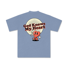 Load image into Gallery viewer, God Knows My Heart - Drop Shoulder Stone Wash