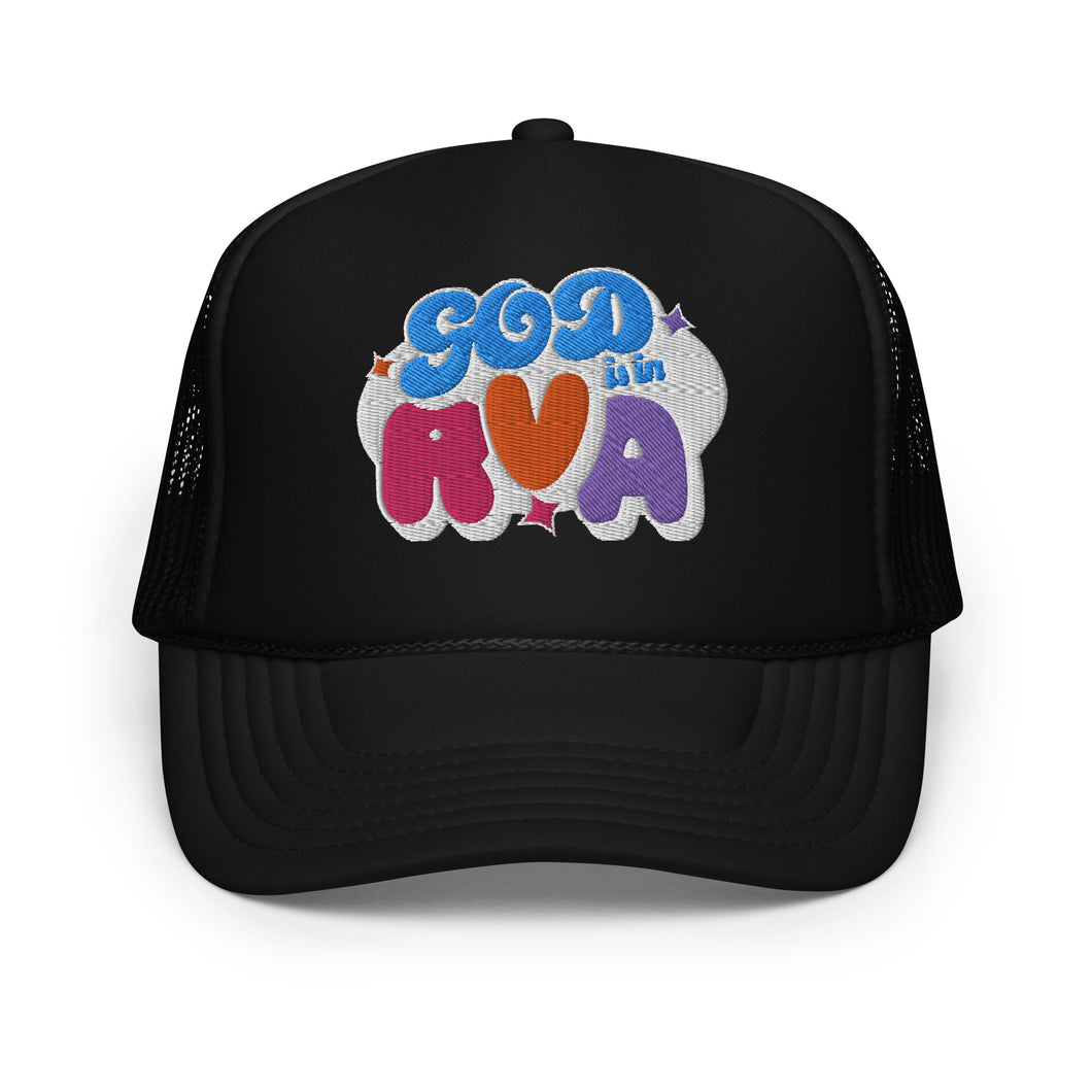 God Is In RVA Foam Trucker