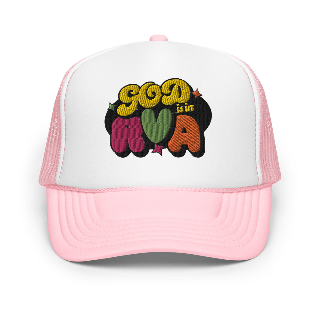 God Is In RVA Foam Trucker